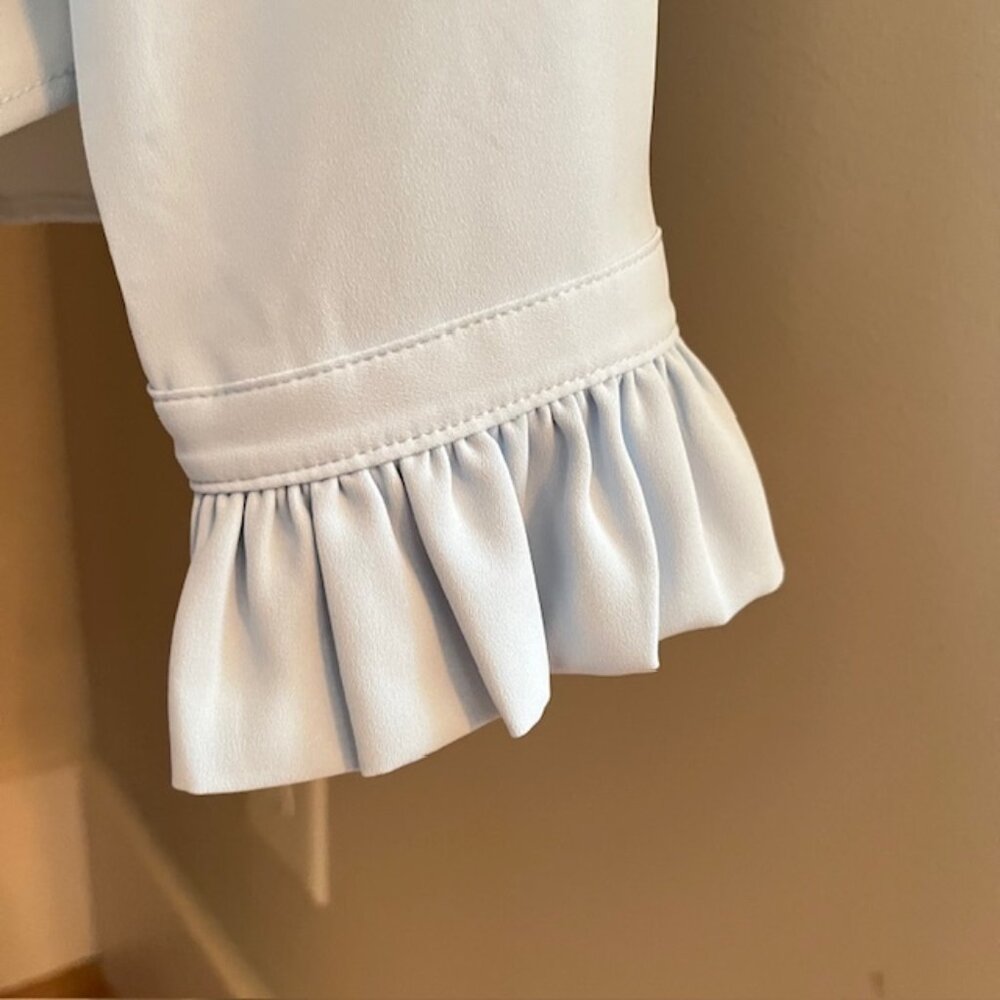 Talbots Ruffle Trim Blouse M - Picture 9 of 11